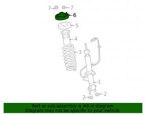 Front left shock absorber support for Ford F-150 15-20