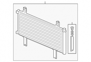 Honda Insight 19-22 air conditioning condenser radiator