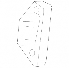 Left tailgate bumper for Hyundai Tucson 16-21 on the body