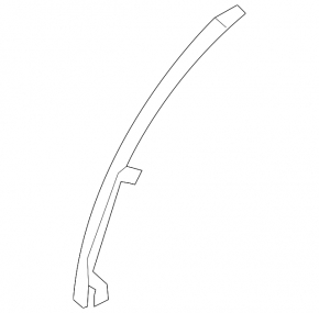 Rear right door glass guide Infiniti Q50 14-20