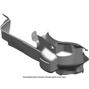 Left wheel arch trim for Chevrolet Camaro 16-23 convertible