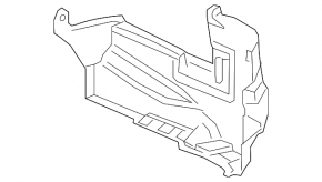 Left wheel arch trim for Chevrolet Camaro 16-23 convertible