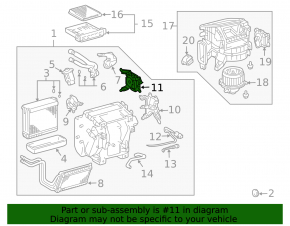 Actuator motor heater drive air conditioner Toyota FJ Cruiser 07-14