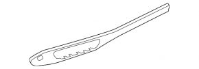 Front panel trim right Audi A4 B9 17 - wood, scratches