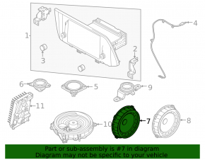 Speaker door front left Hyundai Sonata 20-23 Premium Audio