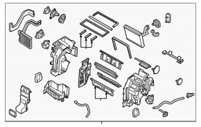 Kia Optima 2016-2018 heater assembly