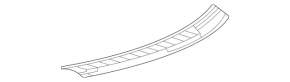 Door sill trim, inner rear right Mercedes W167 GLE 350 450 20-26, dark gray, scratches