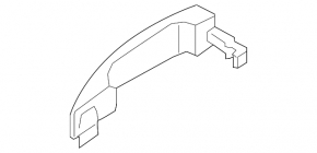Door handle outer front left Ford Focus mk3 11-18 structure