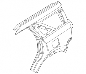 Quarter wing rear right Ford Bronco Sport 21-25 on the body, orange, bumpers