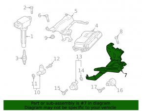 Bracket for mounting the ECU unit lower Mazda CX-9 16-23
