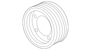 Crankshaft pulley VW Passat b7 12-14 USA 2.0 TDI