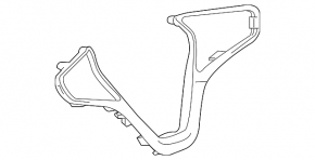 Chevrolet Cruze 16 steering wheel trim - chrome
