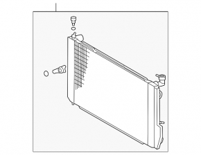Lexus RX400h 06-08 water cooling radiator