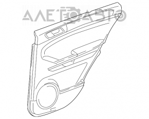 Door trim panel rear left Mercedes X164 GL beige