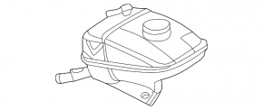 Nissan Sentra 20 Cooling Expansion Tank - Without Cap