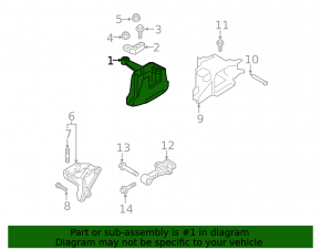 Right engine mount for Kia Seltos 2011-2012 1.6
