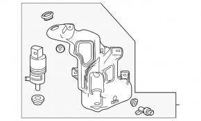 Chevrolet Volt 13-15 Washer Reservoir Rest Without Neck, With Sensor