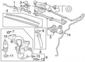Chevrolet Volt 13-15 Washer Reservoir Rest Without Neck, With Sensor