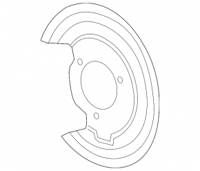 Brake Disc Cover Rear Left Chevrolet Malibu 16-23