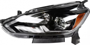 Headlight front left Nissan Sentra 16-19 complete rest led
