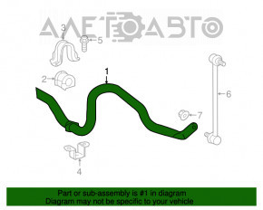 Front stabilizer Lexus RX350 RX450h 16-22