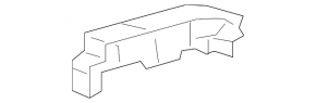Front bumper mount, right fender, Audi Q8 19-26
