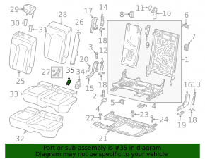 Audi Q8 19-25 Rear Row Isofix Cap Black
