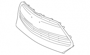 Lower grille of the front bumper Toyota Corolla 14-19 rest.