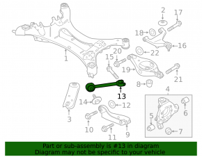 Rear left trailing arm for Nissan Murano 09-14