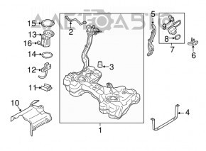 Fuel pump fuel pump Audi A3 8V 15-20 1.4T, 1.8T, 2.0T, awd