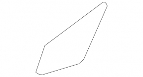 Door glass triangle front left Lexus NX200t NX300 NX300h 15-21