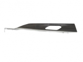 Jeep Grand Cherokee WL 22-25 rear left door panel trim, lower, wood grain, with chrome, scratches