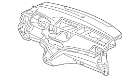 Honda CRV 12-14 front dashboard without airbag