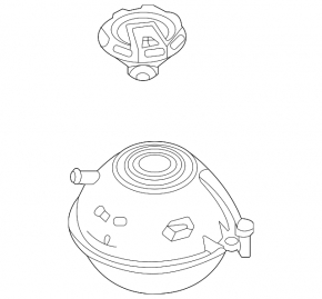 Expansion tank for cooling Audi Q5 80A 18-24 2.0T with cap
