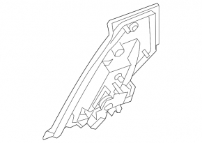 Nissan Juke 11-17 outer rear right door handle
