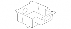 Audi A4 B8 13-16 center console pocket, scratches