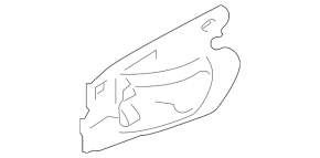 Outside rear left door handle for Porsche Macan 15-26