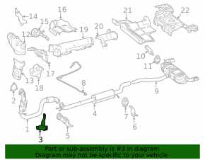 Muffler bracket central Mercedes GLA 14-20 with rubber