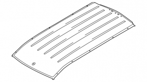 Metal roof Ford Transit Connect MK2 13-18 for two trunk doors