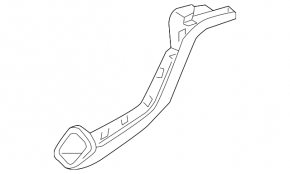 Trunk lid hinge trim left Mazda 6 13-21 black