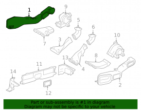 Right air intake for cooling, VVB, Lexus NX300h 15-21
