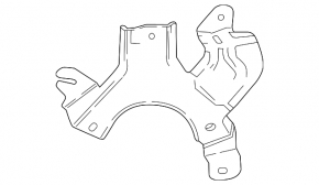 BSM Blind Spot Sensor Bracket Left Mazda CX-5 17-