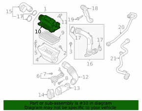 Air Filter Housing Upper Ford Explorer 20-24 3.0T