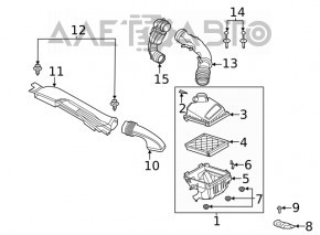 Lincoln Corsair 20-22 2.3 Air Intake