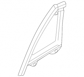 Mazda CX-50 rear left triangle door glass, 23-25 tinted