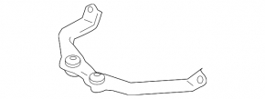 Fastening of the inlet pipe with a catalytic converter Lexus IS 14-15