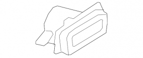 Right muffler tip for Cadillac CTS 14-16 chrome