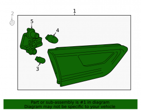 Lamp inside trunk lid left Chevrolet Malibu 16- halogen