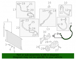 Air conditioner tube heater-condenser Audi Q7 16- 2.0T