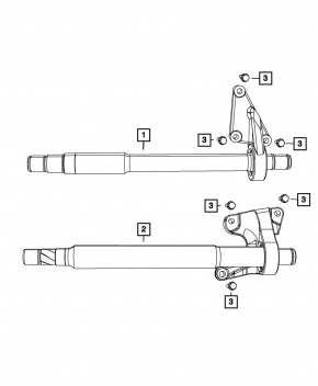Intermediate shaft Chrysler 200 11-14 2.4